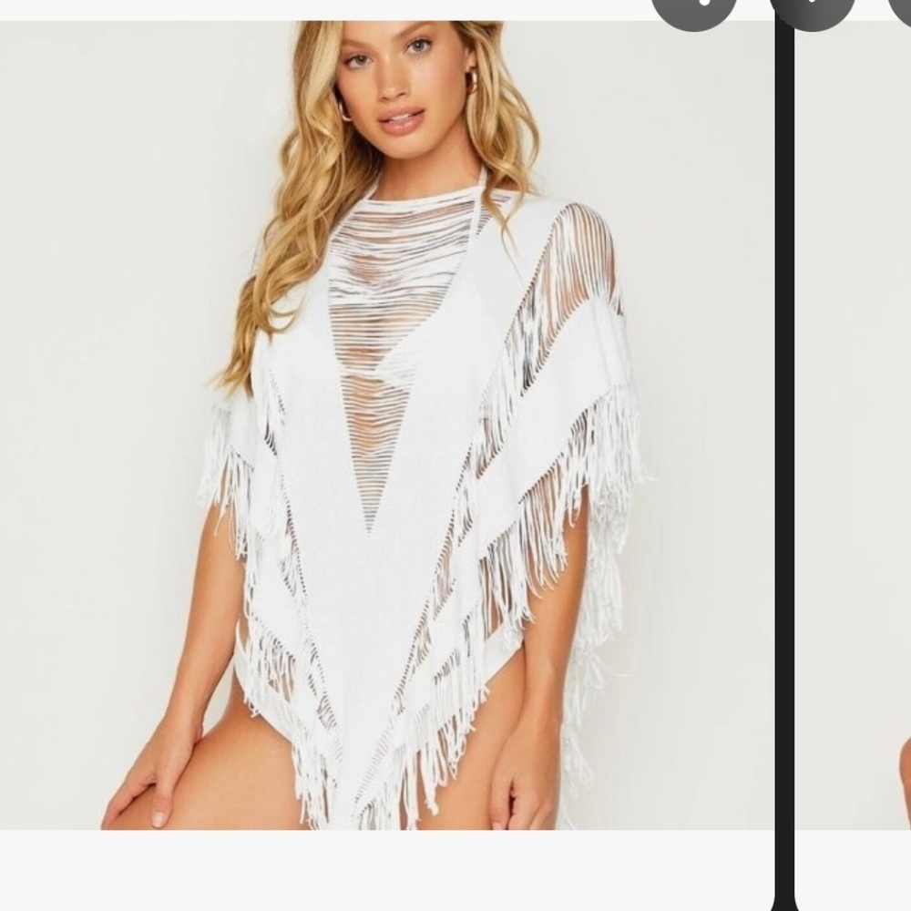 Beach bunny Haute summer nwt poncho White